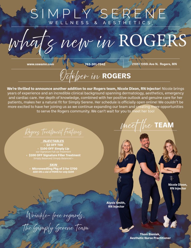 Simply Serene Rogers newsletter